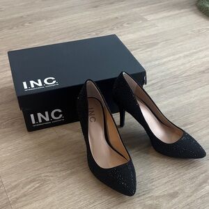 NWT INC International Concepts Women's Sparkling Black Heels